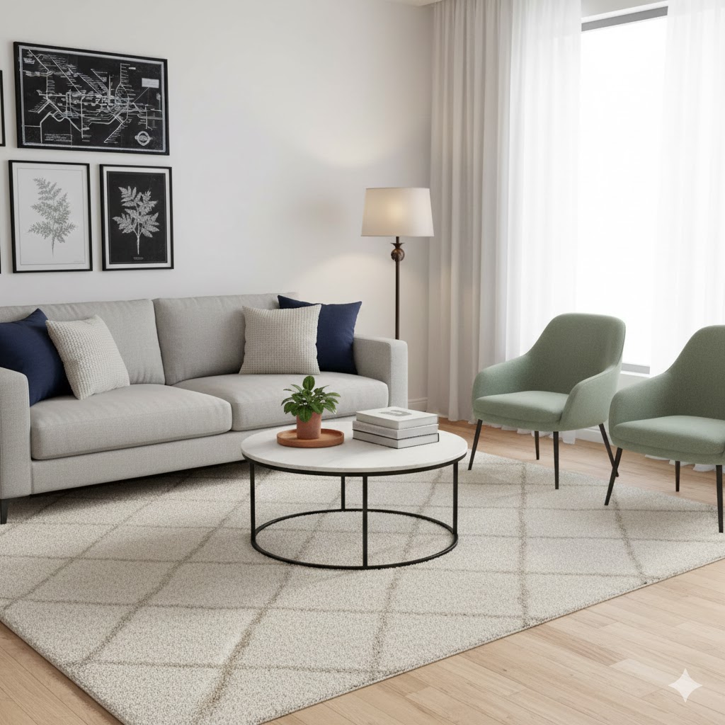 Metal Center Table With Stone Top