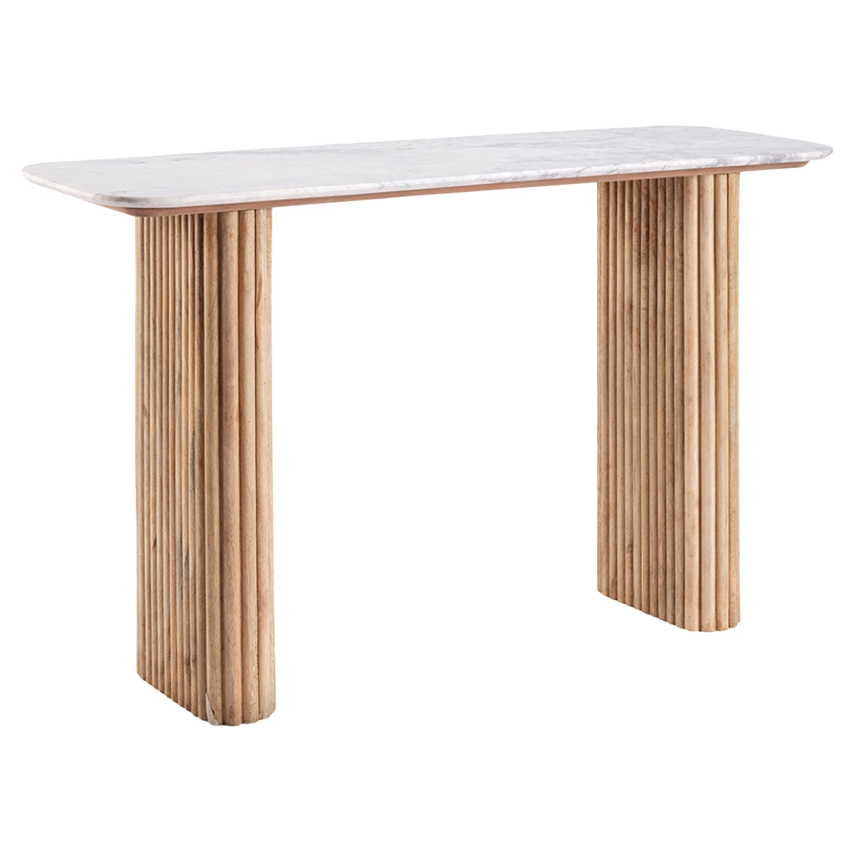 WOODEN MARBLE CONSOLE