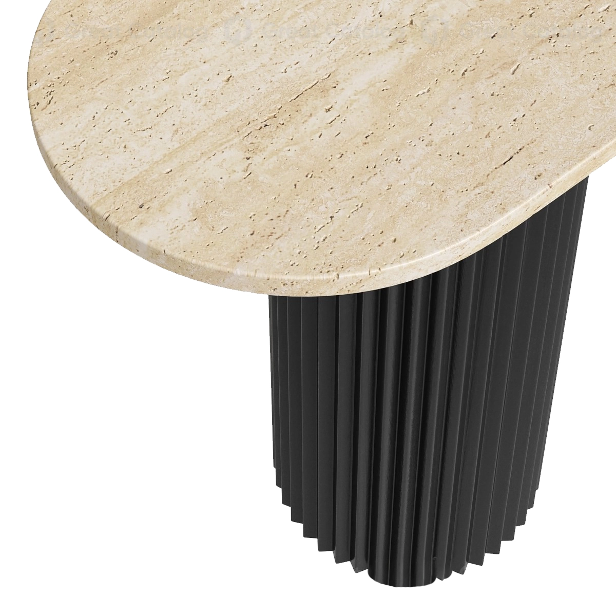 WOODEN MARBLE CONSOLE