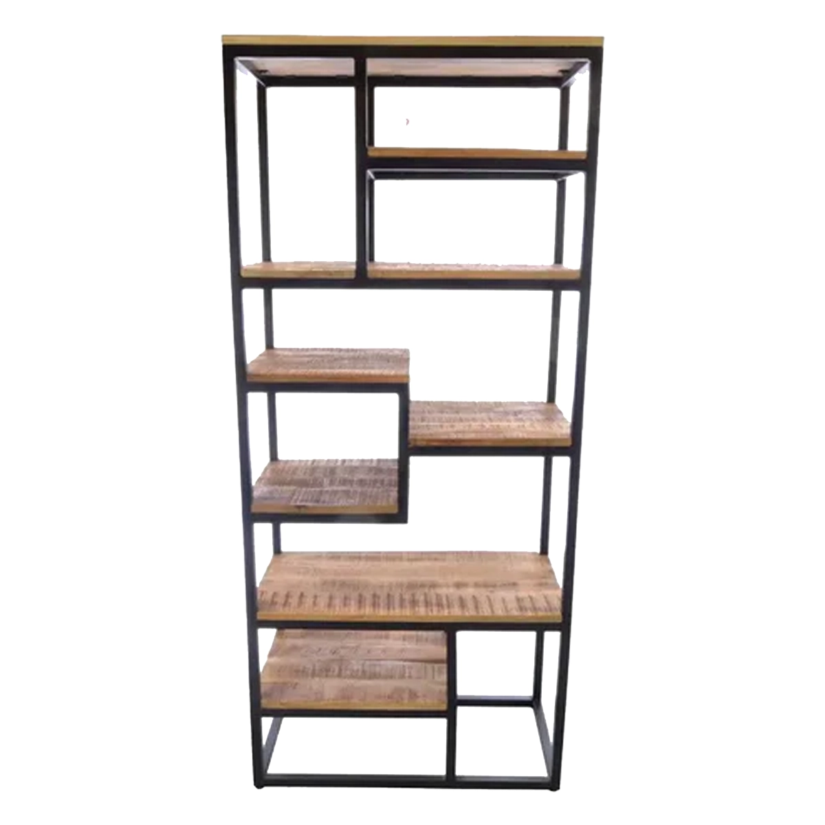 Iron And Wood Bookshelf