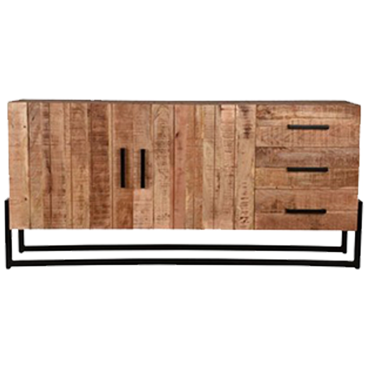 Wooden & Iron Sideboard