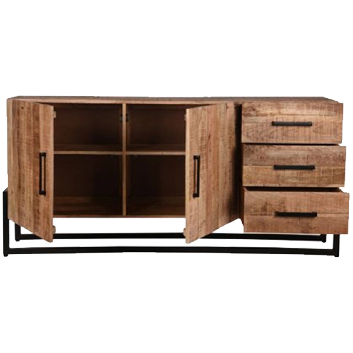 Wooden & Iron Sideboard