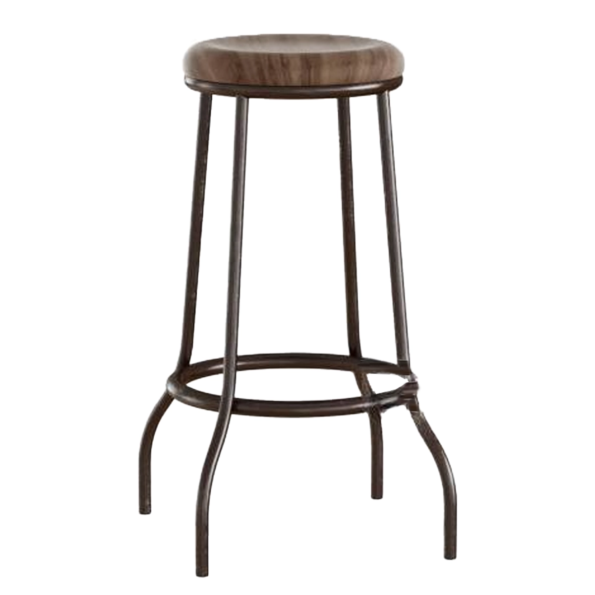 Swivel Round Metal Bar Stool
