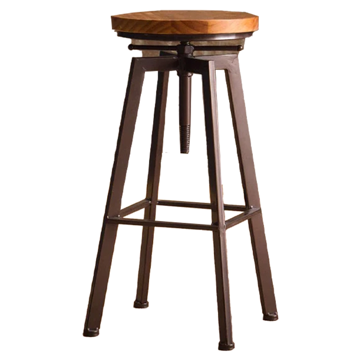Swirl Wooden Bar Stool
